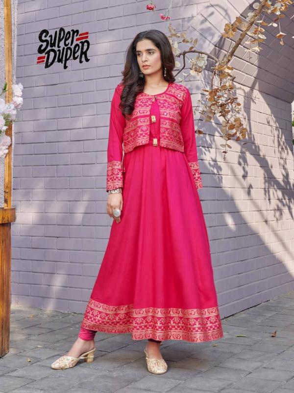 Super Duper Hit Rayon Fancy Long Kurti Collection